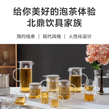 北鼎(Buydeem)玻璃泡茶壶 办公家用大容量冲茶壶 耐高温茶水分离泡茶壶 800ml 北鼎(Buydeem)玻璃泡茶壶 办公家用大容量冲茶壶 耐高温茶水分离泡茶壶 800ml