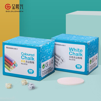 金隆兴【100支】开学季彩色粉笔儿童涂鸦笔绿板黑板报用笔无尘粉笔 普通彩色粉笔1盒 6729 金隆兴【100支】开学季彩色粉笔儿童涂鸦笔绿板黑板报用笔无尘粉笔 普通彩色粉笔1盒 6729