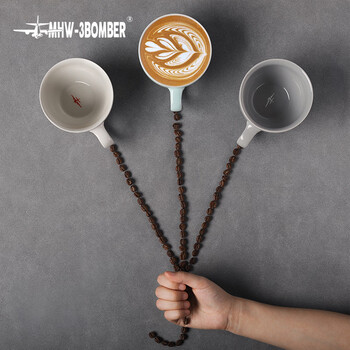 MHW-3BOMBER轰炸机[礼物]咖啡杯火星陶瓷杯拿铁拉花杯浓缩高级感新婚礼物
