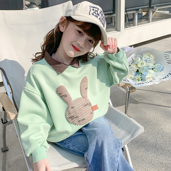 gduckkids小黄鸭女童卫衣春秋款秋冬装韩版洋气儿童小女孩宽松休闲