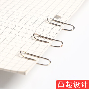 递乐 3#回形针银色金属曲别针办公文具装订专用财务用品100枚/盒 10盒装 2213