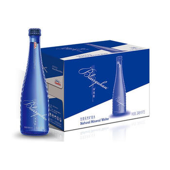 百岁山 本来旺 饮用天然矿泉水 玻璃装 348ml*15瓶 整箱装 礼盒 箱装