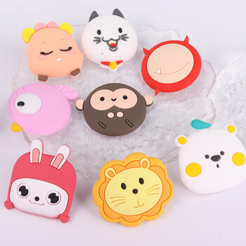 Touch Fish 创意冰箱贴防撞垫可爱趣味门挡无痕防撞门把手防撞防磕碰缓冲门阻器装饰 卡通图案随机（4个装）