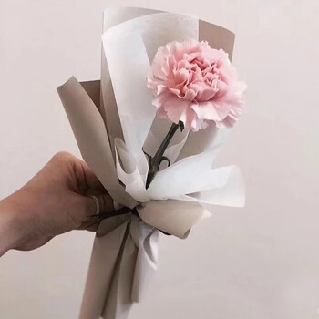 鲜花速递单支玫瑰单枝向日葵单只康乃馨花束包装礼物送员工老师企业