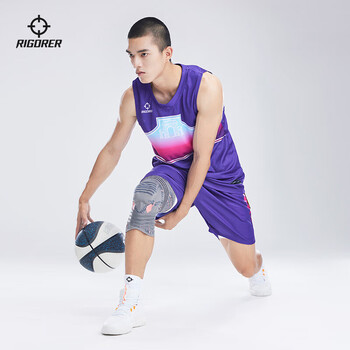 准者运动护膝篮球轻防护绷带健身训练透气硅胶减震运动护具(单只装) 准者运动护膝篮球轻防护绷带健身训练透气硅胶减震运动护具(单只装)