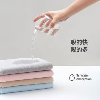 最生活 新疆长绒棉浴巾 纯棉强吸水 国民系列大浴巾 灰色 70*140cm
