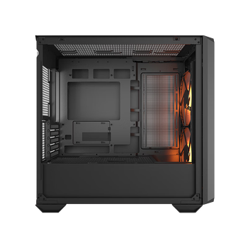 骨伽 小乘风MX600 mini 台式玻璃侧透机箱 支持MATX主板360水冷/网孔面板 黑