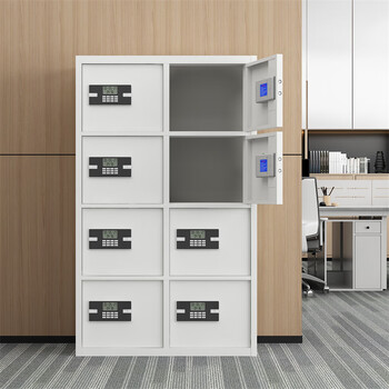 富路达保密柜钢制文件柜多门多格存放柜资料柜铁皮柜密码钥匙锁八门柜