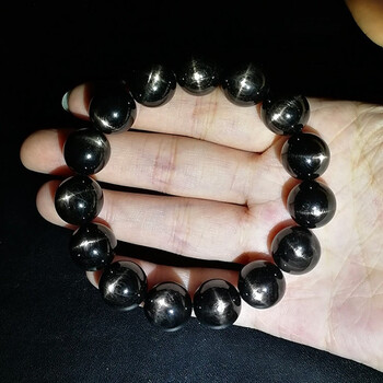 生日礼物古埃及金运石手链 金猫眼十字眼效应水晶饰品能量石手串强