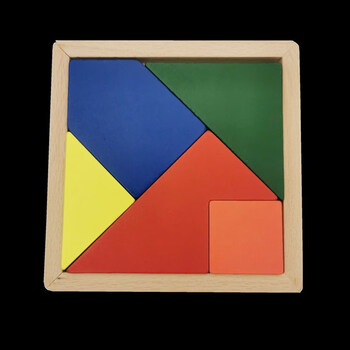 绿野客小学生百鸟蛋拼图蛋形9巧板 七巧板 幼儿园儿童几何智力木制