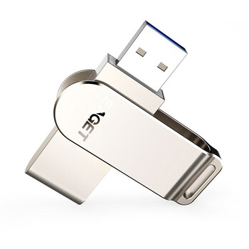 忆捷（EAGET）F60 USB3.0 U盘 高速全金属360度旋转车载优盘网红音乐盘 32GB 商用