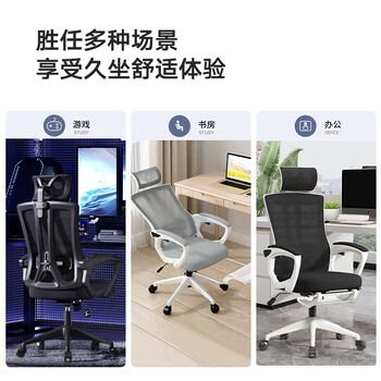 奈高人体工学椅电脑椅电竞椅办公椅家用学习椅可躺逍遥转椅