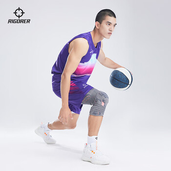 准者运动护膝篮球轻防护绷带健身训练透气硅胶减震运动护具(单只装) 准者运动护膝篮球轻防护绷带健身训练透气硅胶减震运动护具(单只装)