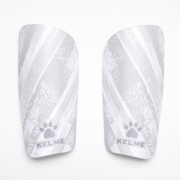 卡尔美（KELME）足球护腿板比赛训练护小腿减震加厚插板专业护具 白灰 M