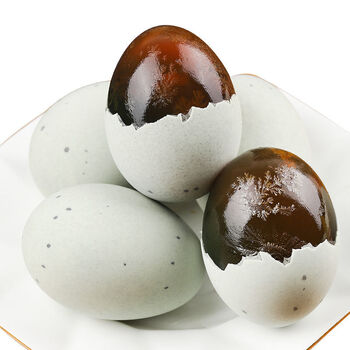 鸭皮蛋无铅工艺松花蛋鄱阳湖鸭蛋软糯溏心皮蛋 30枚一箱超值装 每个重
