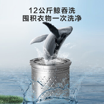 海信（Hisense）全自动波轮洗衣机12KG大容量健康活水洗 除菌螨一级能效HB120DC36家电补贴 京东自营