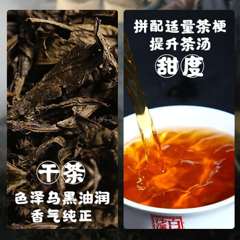 白沙溪 安化黑茶 小金沱 一芽二三叶嫩料 三年陈料 茶叶 小沱茶178g罐装 黑砖茶 颗颗醇