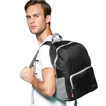 高尔夫（GOLF）双肩包男女可折叠电脑背包书包14英寸轻便户外旅行包旅游运动登山