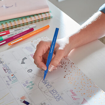 缤乐美（PaperMate）水彩笔儿童学生文具美术绘画涂色专用彩纤维头绿色单只装美术写生水彩笔