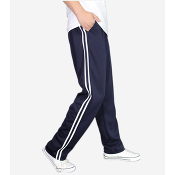 支持国产凯伦欧格藏青色校服裤子双白条校裤二道白杠高中生初中生小