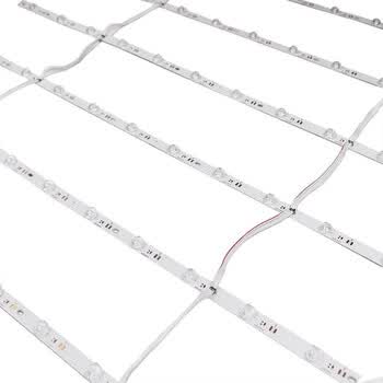 漫反射灯条3030led灯条高亮工程12v软膜拉布灯箱硬灯条 6000k三 12灯