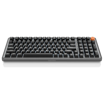 联想（Lenovo）MK9机械键盘有线红轴键盘游戏键盘 GASKET结构98配列单光 音量旋钮键线分离 家用游戏键盘 曜石黑