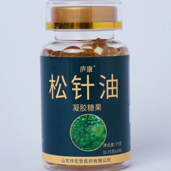 庐康松针油凝胶糖果100粒非韩国进口正宗三高长白山金钱松提取液 两瓶