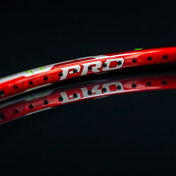 李宁（LI-NING）羽毛球拍雷霆小钢炮PRO熔岩红4U单拍 AYPU083-4