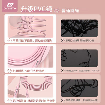 欧梵达跳绳成人减肥健身燃脂专用业中考学生大人减脂竞速运动有绳子