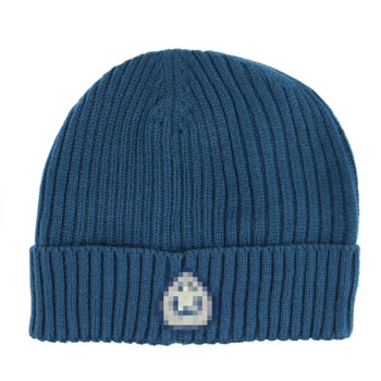 清宏凌14地勤冬地勤针织帽防寒保暖羊毛针织帽 蓝色地勤帽 大号