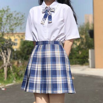 魁熙【制服】咩嘢制服裙格裙日系学院风格子半身裙百褶裙学生校服夏季