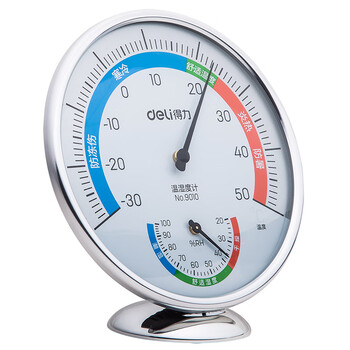 得力(deli)室内温湿度计老人婴儿儿童生日 台式免电池大表盘 办公用品 大号 得力(deli)室内温湿度计老人婴儿儿童生日 台式免电池大表盘 办公用品 大号