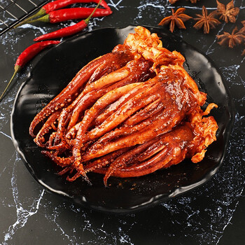 海悦源海鲜熟食即食鱿鱼头罐装香辣麻辣蛤蜊扇贝海兔鲍鱼生蚝套餐香辣