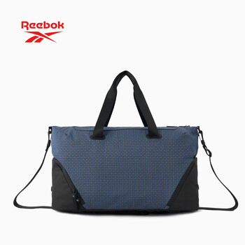 锐步防泼水大容量健身运动包可拆卸肩带多场景通勤旅行包 蓝色