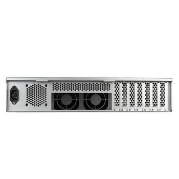 银昕（SilverStone）2U服务器工作站机箱RM23-502（工控机箱/光驱位/6个3.5硬盘位/ATX电源/多存储）