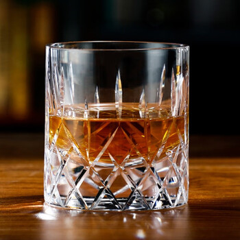 空座汀水晶玻璃个性威士忌酒杯烈酒洋酒杯雕刻奢华k9水晶杯酒吧高端