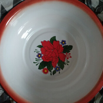 老式搪瓷盆 洗脸洗脚盆 怀旧加厚特大号搪瓷盆子36cm加厚洗脸脚洗菜铁