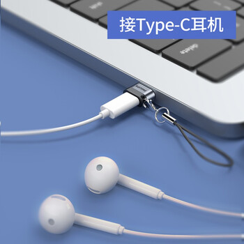 飞利浦（PHILIPS）USB转Type-C转接头电脑USB公转USB-C母接口充电数据连接线转换器适用华为耳机笔记本小米手机
