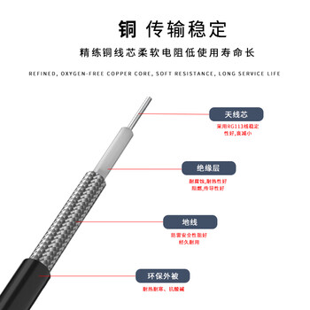 福为胜（FUSEISHENG）Ipex转SMA转接线 WIFI模块天线Ipex射频转换线 SMA公头转ipex1代 0.15米