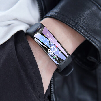 丹奥智能手环手表女适用于华为学生运动跑步多功能电子表女 黑色