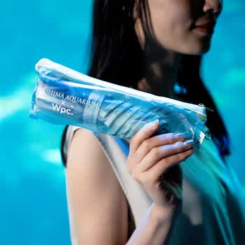 Wpc.雨伞新江之岛水族馆联名折叠伞日本高颜值透明可爱加固结实雨具