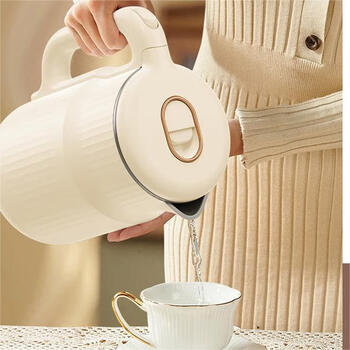 小画仙电水壶 双层防烫热水壶1.8L大容量家用烧水壶 304不锈钢电热水壶自动断电LDSH-1803