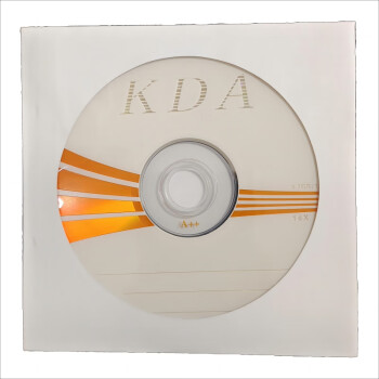 KDA 加厚 120克白色 光盘纸袋 CD/DVD 12cm光盘通用 光盘袋子 光盘收纳袋 光盘保护套 100个/包