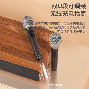 爱国者回音壁K歌音响 家庭影院KTV条形电视音箱Soundbar 重低音炮立体环绕声蓝牙5.0无线传输 T108木纹色