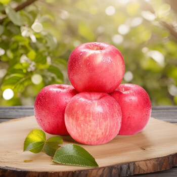 京鲜禧山东烟台红富士苹果 当季时令水果生鲜水果 新鲜水果脆甜整箱 8.6斤22-24果（单果75mm）