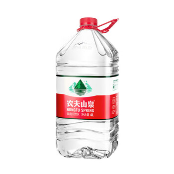 农夫山泉 饮用水 饮用天然水4L*4桶 整箱装 桶装水
