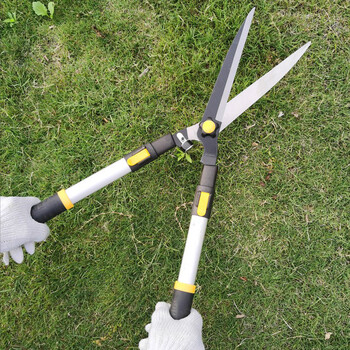 进口大剪刀草坪剪刀修剪花草园林剪刀剪草修花伸缩剪修枝剪刀大剪刀家用户外家用 佐 红色手柄黄色手柄随机发货 图片价格品牌报价 京东