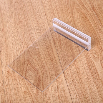 鼎胜（DINGSHENG）0351 A3亚克力牌（双面）T型透明桌牌广告牌展示牌架八字形台立牌会议牌 420x297mm