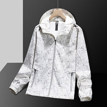 kffg361防风防水户外登山钓鱼休闲运动服冲锋衣男女情侣旅行官方白色s