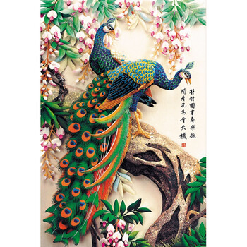 孔雀拼图型号规格- 京东